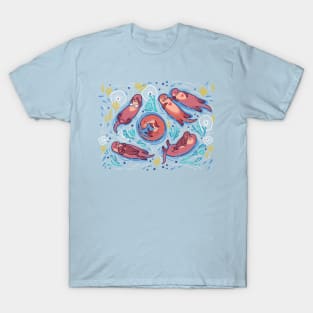 Otters in love T-Shirt